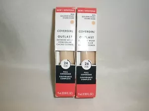 New Lot of 2 Covergirl Outlast Extreme Wear Concealer 802 Golden Ivory - Picture 1 of 2