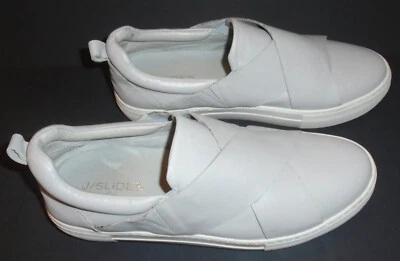 J SLIDES Womens Gray Round Toe Platform Slip On Leather Sneakers Shoes 10 M - Image 1 of 4