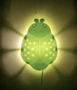 Ikea Children Nursery Lighting Ladybug Night Light Smila Green Bug Wall Lamp New