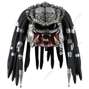 Casco de motocicleta depredador Halloween Juegos con disfraces Fiesta Disfraz Accesorios Máscara de vestir - Imagen 1 de 9