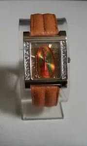 Men's Virgin Mary Guadalupe Brown, Silver & Gold Finish Fashion Casual Watch - Picture 1 of 6