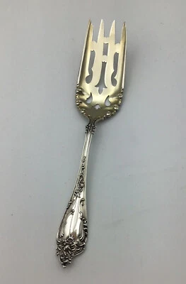 Antique Altair by Mechanics -  Large Cold Meat Serving Fork, 7 1/2” Sterling/GW — 第 1/4 张图片