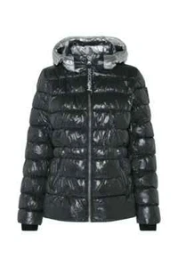 SOCCX Steppjacke mit Kapuze im Metallic-Look black metallic, Größe M, UVP 199,95 - Bild 1 von 1