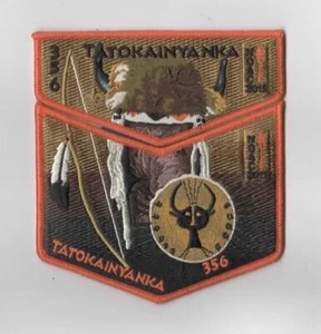 OA Tatokainyanka Lodge 356 2015 NOAC Flap Set ORG Bdr. CWC 638 Casper, WY [KY-28 - Picture 1 of 1
