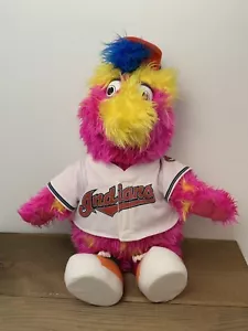 Cleveland Indians Plush Doll Slider Mascot Chief Wahoo Logo Genuine MLB EUC 19” - Picture 1 of 19