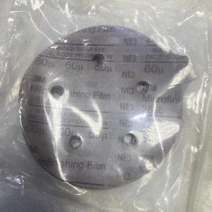 3M 268L Microfinishing Film Type D 60 MIC Disc 268L  5 in x NH 5 Holes 25 Pieces - Picture 1 of 11