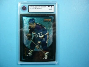 1994/95 BOWMAN'S BEST NHL HOCKEY CARD #9 PIERRE TURGEON KSA 7.5 NM+ SHARP+ - Picture 1 of 2