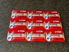 TDK D60 & D90 Blank Audio Tape Cassettes High Output Lot Of 9 Brand New Sealed