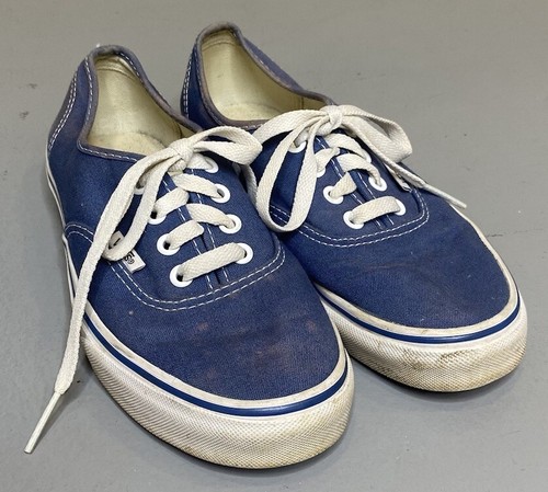 Sneakers Vans uomo 5 5 blu tela stringate comode TCL6 skate scuola outdoor USA