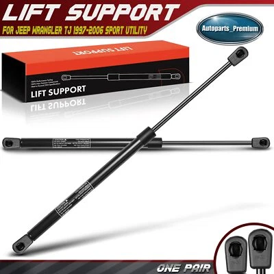 2x Soportes de elevación de vidrio para ventana trasera Amortiguadores Puntales para Jeep Wrangler TJ 1997-2006 Foto 1 de 4