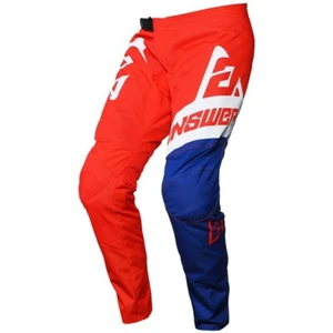 2020 Motocross Pants Red Blue Answer Racing Dirt Bike Gear MX ATV - Picture 1 of 2