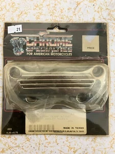 Chrome Specialties / Drag Specialties finned handlebar clamp Harley - Picture 1 of 2