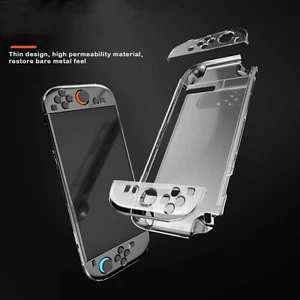 Funda para Nintendo Switch 2 Cristal Transparente Delgada Rígida PC Cuerpo Completo Estuche Resistente NUEVO - Imagen 1 de 7
