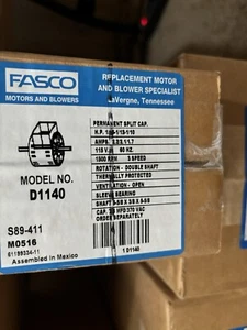 Fasco D1140 OEM Austauschmotor. Neu - Bild 1 von 1