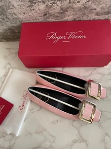 New in Box Authentic Roger Vivier Belle 25mm Pump Heels Flats Shoes Size 36.5 - Picture 1 of 7