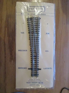 Pacific Pike Ho scale N-4 #6 LEFT HAND SWITCH w Free ship!  - Picture 1 of 1