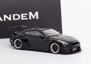 GB 1:64 Negro Llama JDM GTR R35 Pandem Modelo Deportivo Diecast Coche Coleccionable - Imagen 1 de 11