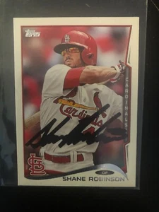 St. Louis Cardinals SHANE ROBINSON autographed 2014 Topps Mini - Picture 1 of 2