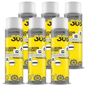 6x CleanTEC Silicone Spray 500ml Rubber Plastic Care Sliding Spray Car, Bicycle - Picture 1 of 3