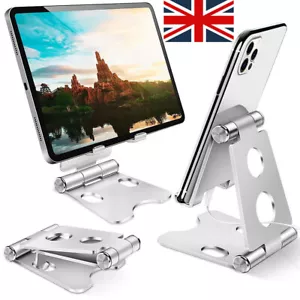 Mobile Phone Stand Desktop Holder Tablet Desk Mount Fit iPhone iPad Huawei UK## - Picture 1 of 12