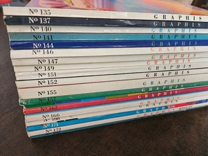Graphis magazine x19 lot issues from 1968 1969 1970 1971 1972 1973 1974 1975 76 - Picture 1 of 12