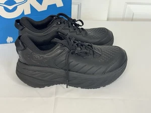 Zapatos Hoka One One Bondi SR 1110520 BBLC negros antideslizantes talla 8 nuevos en caja - Imagen 1 de 13