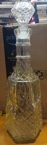 Anchor Hocking Wexford Glass Decanter 36 oz Bottle &Stopper Liquor Wine 14 1/2" - Picture 1 of 7