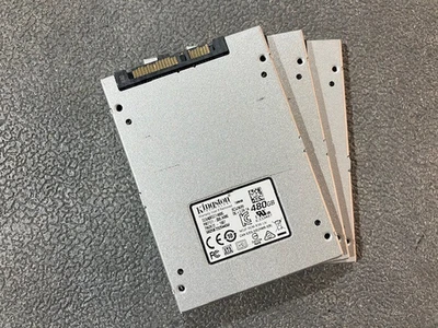 (LOT of 3) Kingston 480GB 2.5" 7mm SATA SSD SUV400S37/480G Excellent Health - Image 1 of 2
