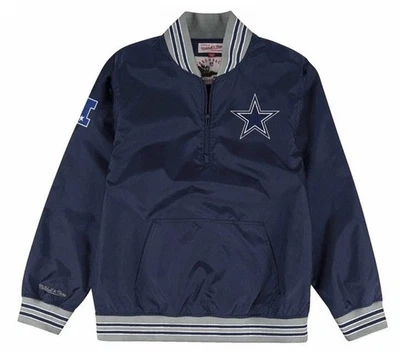 Chaqueta Pullover Mitchell & Ness Throwback Para Hombres Pequeña Dallas Cowboys 1/4 Cremallera Nueva con Etiquetas Foto 1 de 4