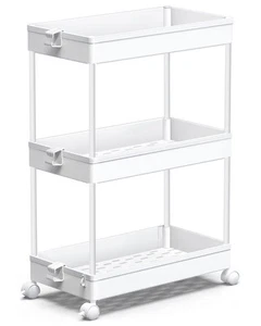Rolling Storage Cart 3 Tier, Bathroom Cart Organizer Laundry Room Organizer U... - Picture 1 of 8
