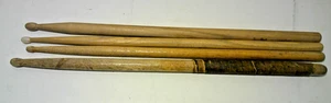 4 Vintage Mix Match Wood Drum Sticks ~ 16" ~ Hard Rock ~ Back Bay Hickory 7A - Picture 1 of 3