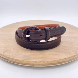 Vintage Mulberry Gürtel Damen 30 Braun Vollnarben Sattelleder Retro - Bild 1 von 10