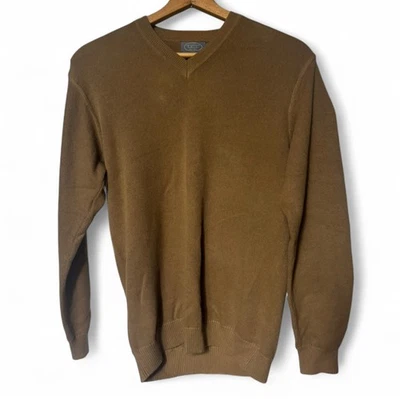 Men’s size XL Talbots Cashmere Cotton Blend Brown Pullover Sweater - Image 1 of 4
