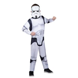 Star Wars Kids Stormtrooper Muscle Jumpsuit Halloween Costume 10-12 Large #5452 - Picture 1 of 10