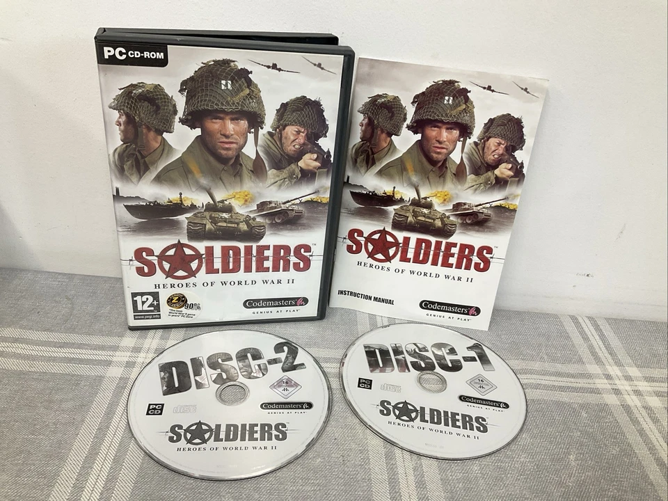 PC CD-ROM Soldiers Heroes Of World War 2 Action Strategy Adventure - Image 1 of 1