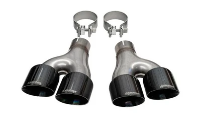 Corsa Twin 2.5" In/4.5" Out Black Pro-Series Tips Fits 11-21 Grand Cherokee - Image 1 of 4