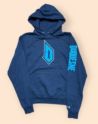 Duquesne Dukes Champion Hoodie Medium Blue Pittsburgh  - Image 1 of 4