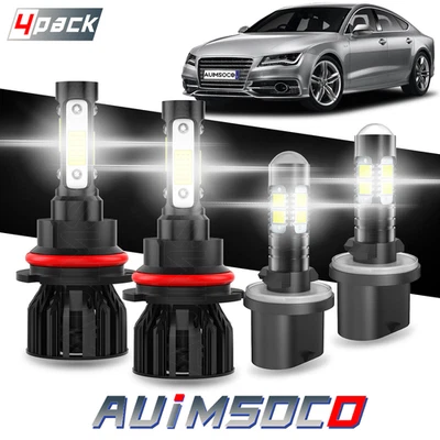 Kit de faros LED 80W haz alto/bajo + luz antiniebla para Ford E-150 Club Wagon 2003-2005 Foto 1 de 4