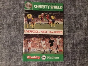 Liverpool gegen West Ham, 1980 FA Charity Shield Programm. - Bild 1 von 4