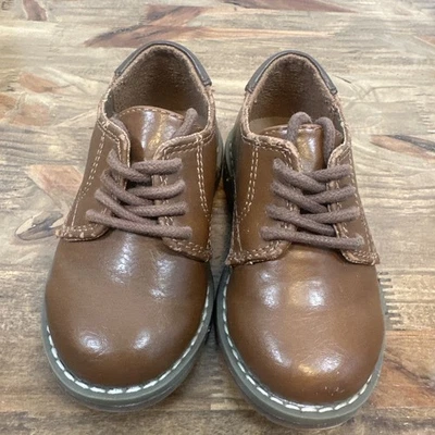 the children's place marrón niño braxton botas zapatos talla 1 Foto 1 de 4