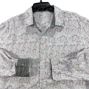 Coofandy Herren Medium mehrfarbig Flip Manschette Langarm Blumenmuster Freizeithemd - Bild 1 von 13