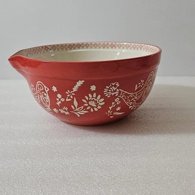 Cuenco mezclador de gres Pioneer Woman de 10" con boquilla Foto 1 de 4