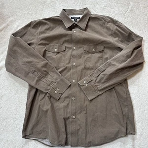 Banana Republic Button Up Shirt Men XL Brown Western Standard Fit - Picture 1 of 5