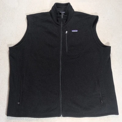 Patagonia Better Suéter Chaleco Polar Para Hombres Talla 3XL Negro Cremallera Aire Libre Senderismo Foto 1 de 4