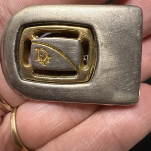 Christian Dior Logo Gravur Buckle Only Vintage 🔥 Fire 🔥 Gold Silber - Bild 1 von 9
