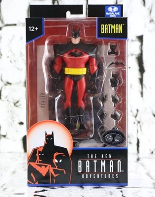 Nueva figura de acción McFarlane Batman Adventures traje rojo platino Foto 1 de 4