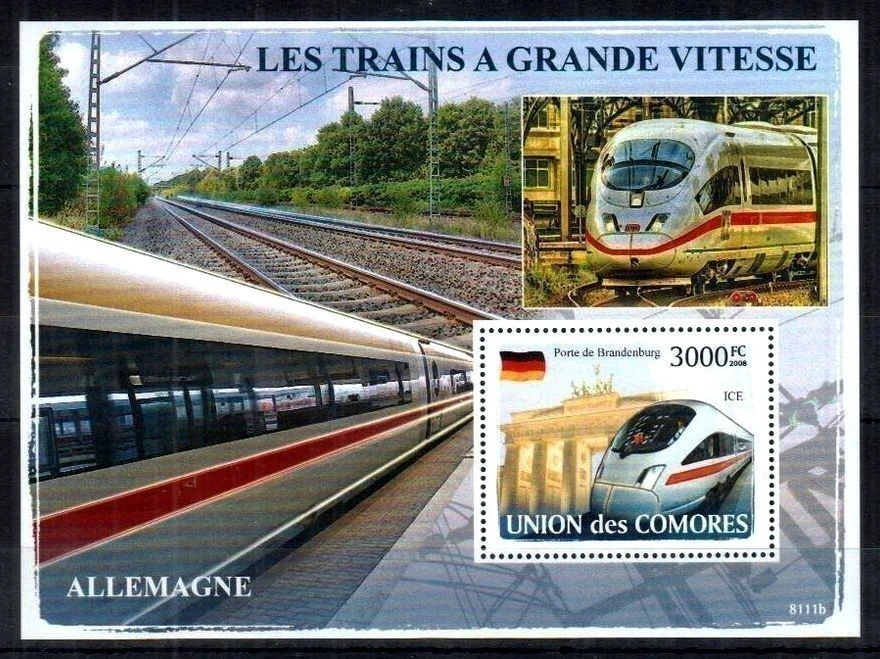 Comores 2008, Trains Block MNH - Image 1 of 1