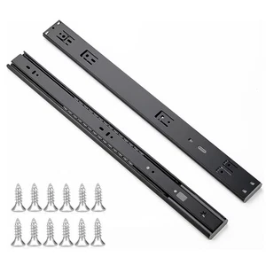 Soft Close Drawer Slides 20 Inch Full Extension Ball Bearing Heavy Duty Drawe... - Picture 1 of 4