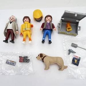 Playmobil Regreso al Futuro Conjunto Figuras Doc Brown Marty McFly Einstein Accesorio - Imagen 1 de 15