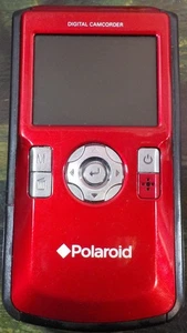 Polaroid DVF-130 Red Digital Camcorder 1.3 MP 8x - Picture 1 of 8